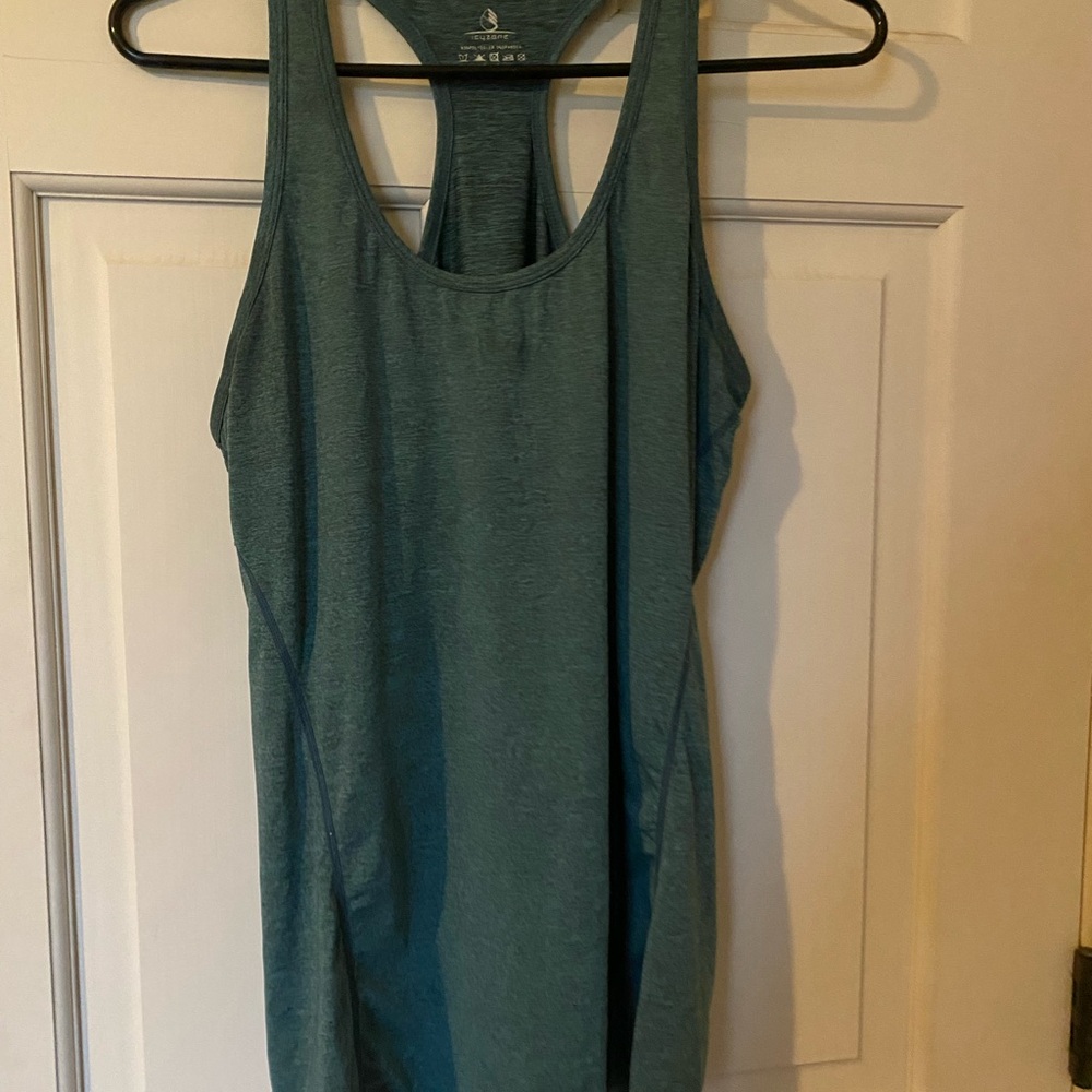Stylish Teal Racerback Tank Top